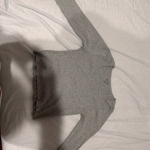 Brandy Light Grey McKenna Long Sleeve Top